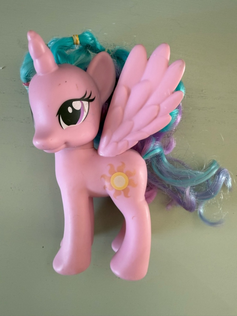 My Little Pony 2010 Princess Celestia Pink Pegasus Unicorn with Sun 6" Cute
